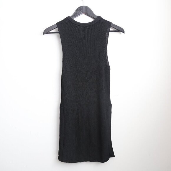 Aritzia Wilfred Palmier Sleeveless Knit Tunic Style Sweater Black Size XS - Picture 6 of 6